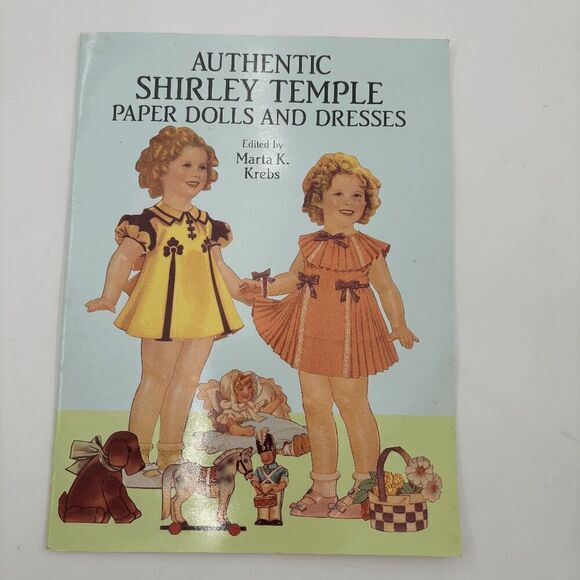 Vintage ~ Authentic Shirley Temple Paper Dolls and Dresses ~ 1991 ~ New & Uncut - Picture 1 of 7